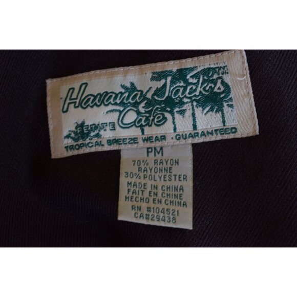 Vintage 90s Chocolate Brown Rayon/Polyester Shirt size PM‎ - Picture 8 of 10